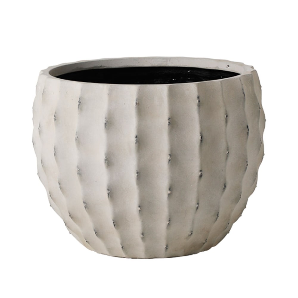 Jardinière en fibre - blanche