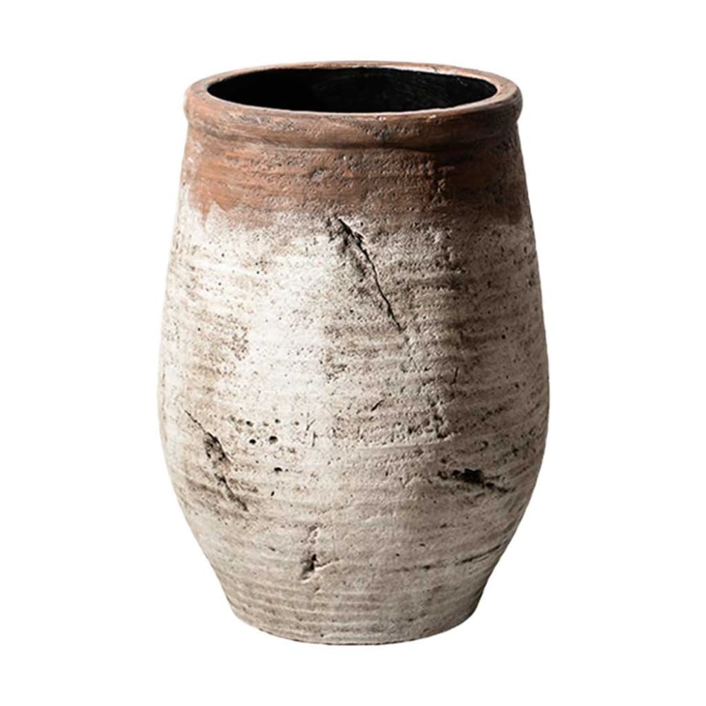 Jardinière en fibre de verre blanche