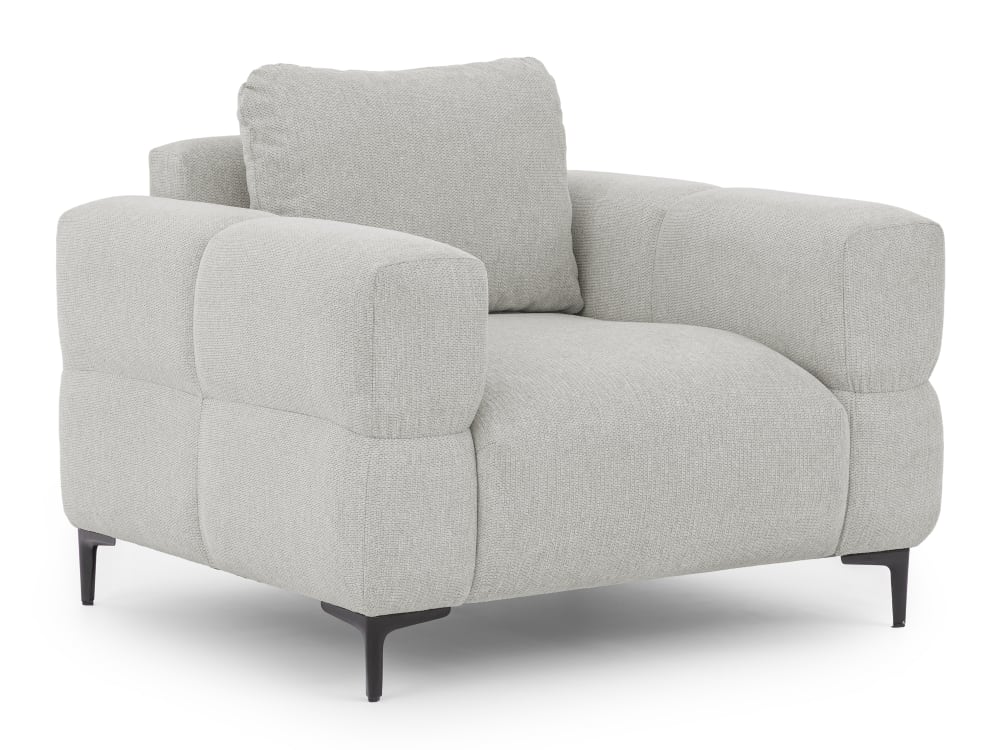fauteuil en tissu structuré