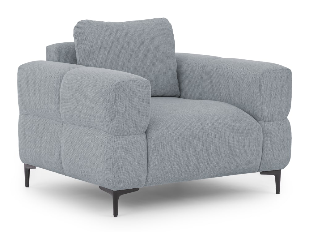 fauteuil en tissu structuré