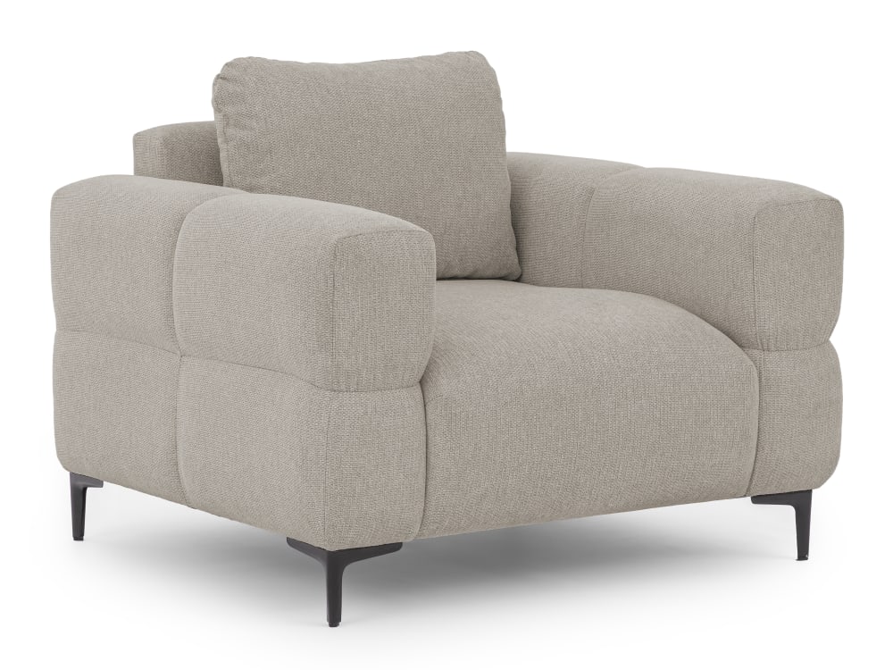 fauteuil en tissu structuré