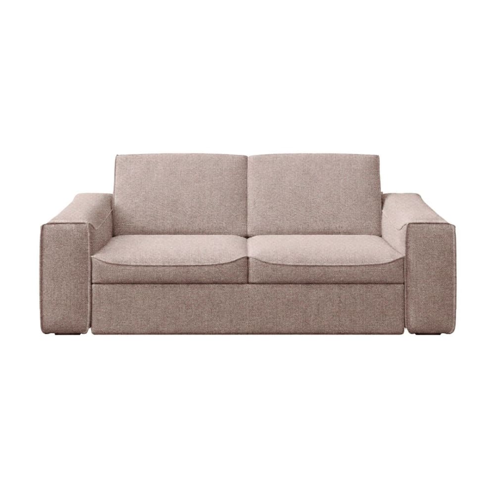 Canapé-lit 2,5 places en polyester Munro quartz rose