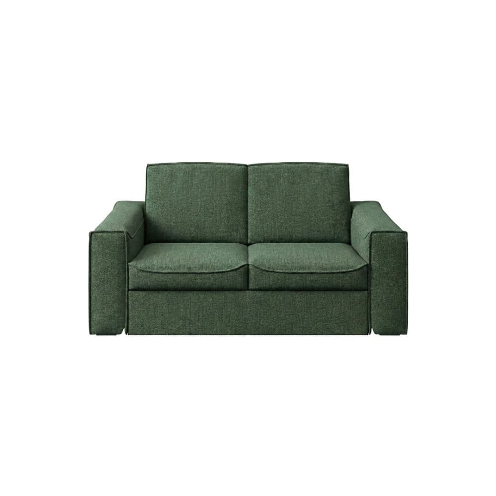 Canapé-lit 2 places en polyester Muno vert foncé