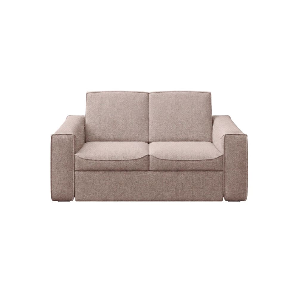 Canapé-lit 2 places en polyester Muno quartz rose