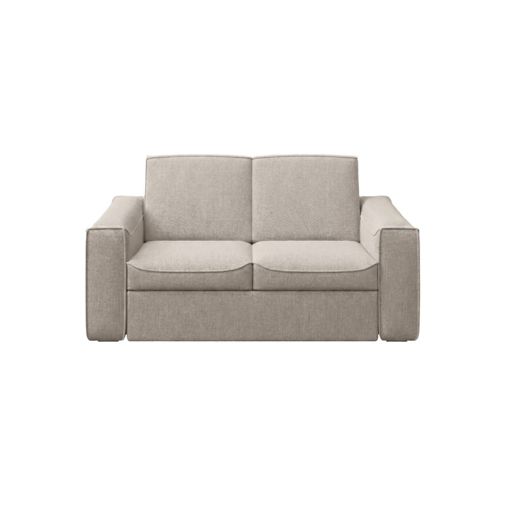 Canapé-lit 2 places en polyester muno beige