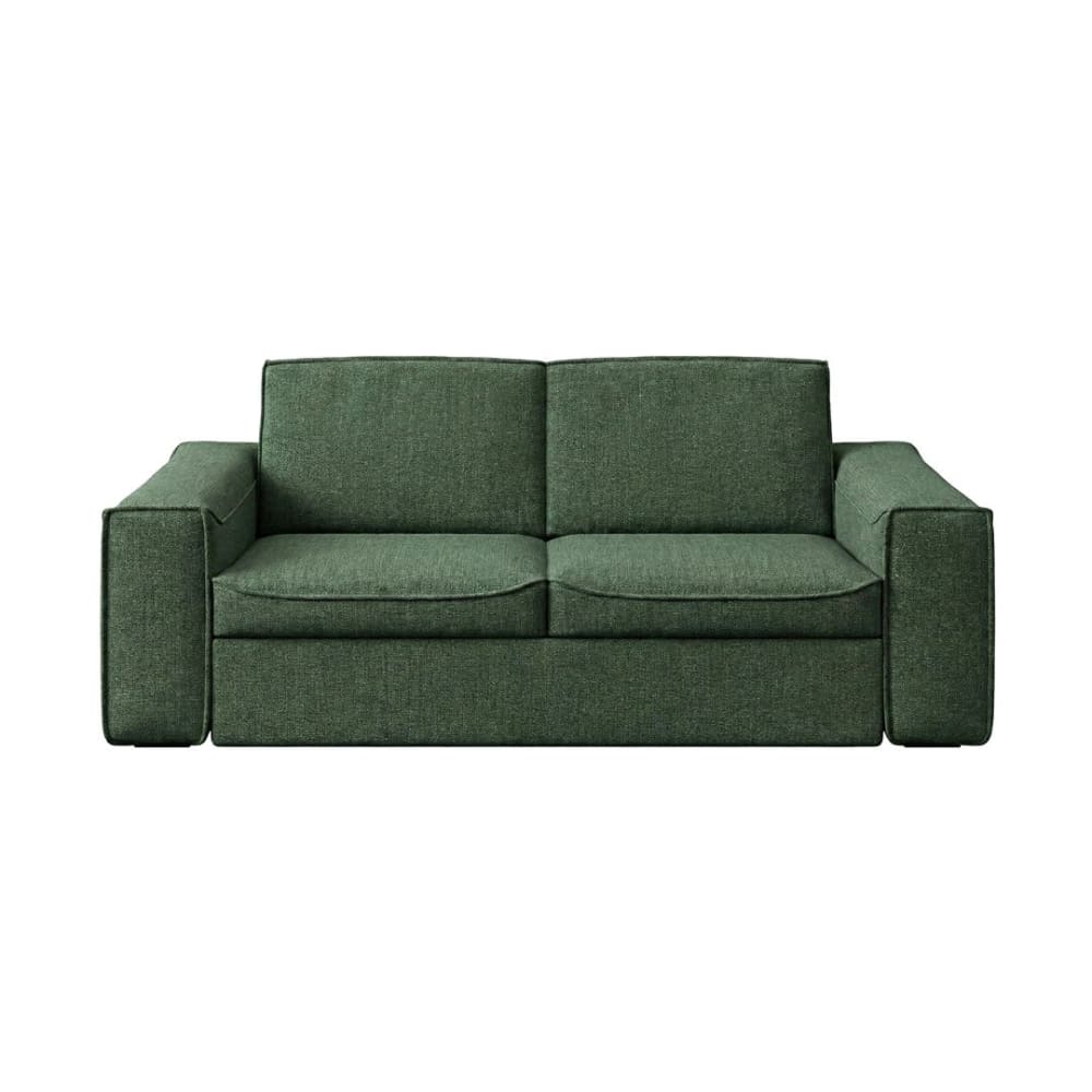 Canapé-lit 2,5 places en polyester Munro vert foncé