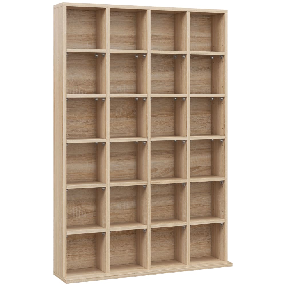 Meuble de rangement multimedia - bois naturel