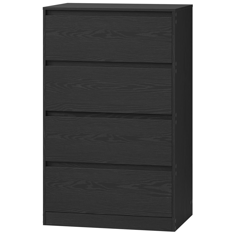Commode 4 tiroirs 40 x 60 x 97.4 cm style moderne noir