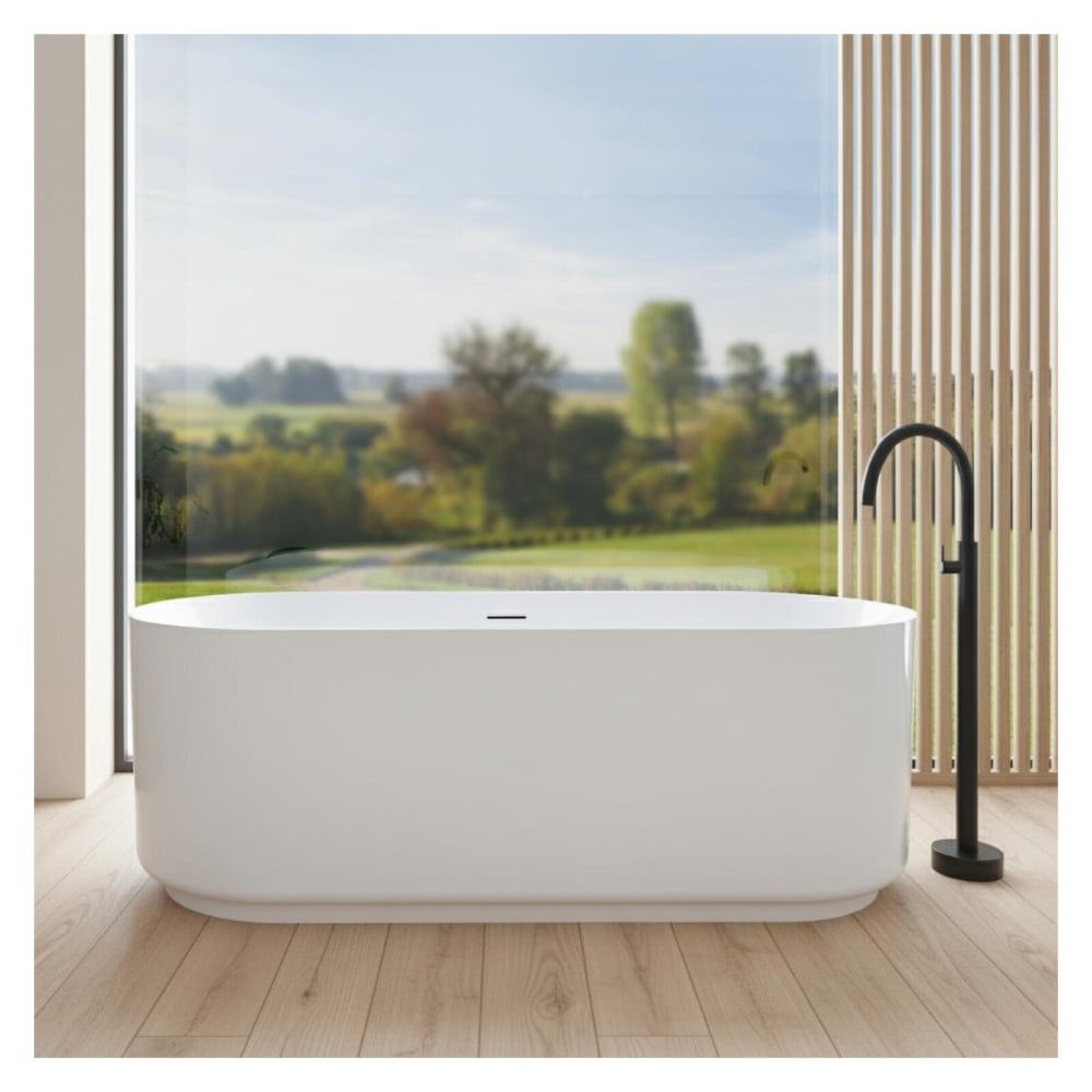 170 cm freistehende Badewanne aus weißem Acryl - Maisons Du Monde
