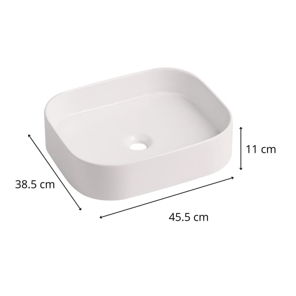 Vasque à poser rectangle