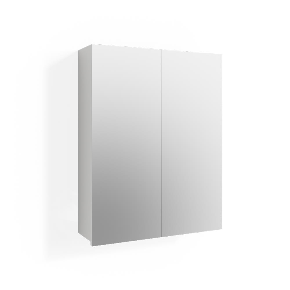 Vicco Badspiegelschrank, Weiß 60 x 77cm style modern Weiß Spanplatte