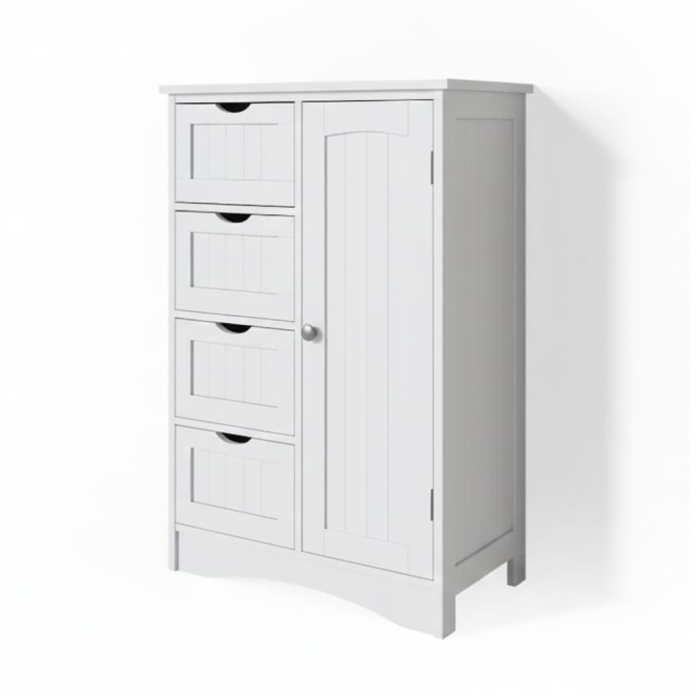 Vicco Badschrank, Weiß 55 x 81cm style modern Weiß Spanplatte