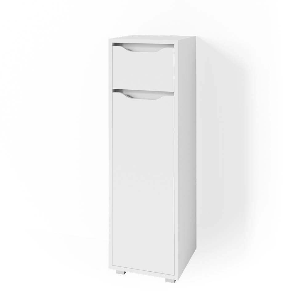 Vicco Midischrank, Weiß 30 x 97.5cm style modern Weiß Spanplatte