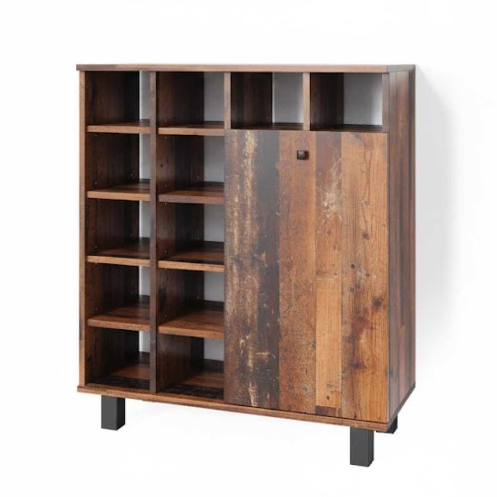 Vicco Badschrank, Eiche rustikal 78.4 x 91.6cm style modern Braun Spanplatte
