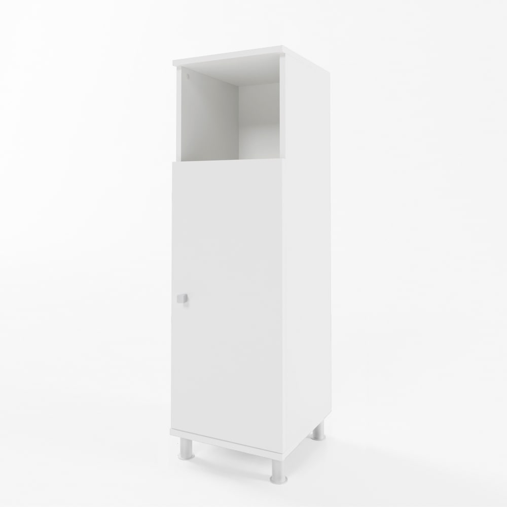 Vicco Midischrank, Weiß 30 x 95cm style modern Weiß Spanplatte