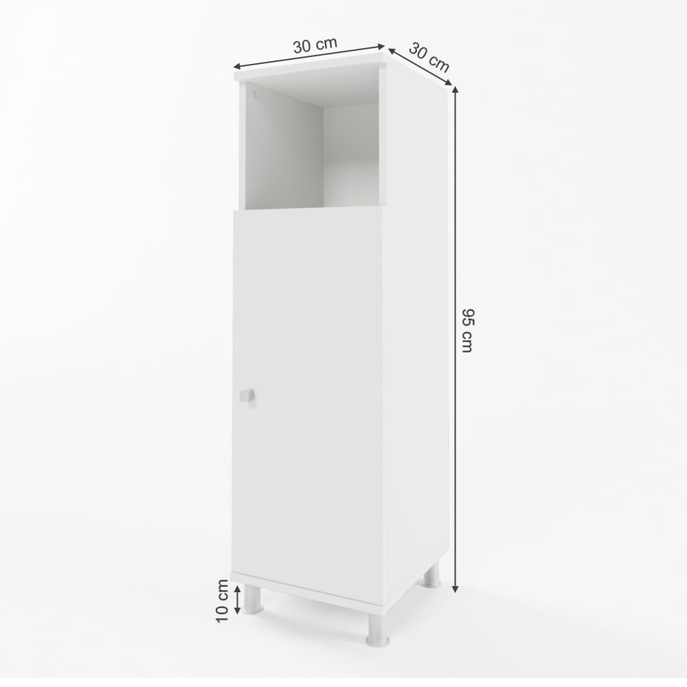 Midischrank, Weiß 30 x 95cm - Maisons Du Monde