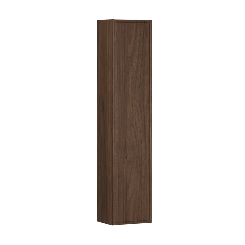Petits meubles Hängesäule 1-türig Laminierte Platten Dunkles Holz Braun Spanplatte