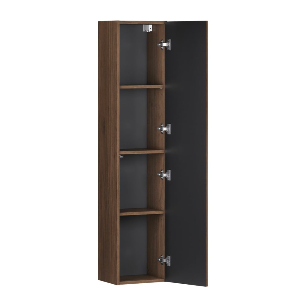 Hängesäule 1-türig Laminierte Platten Dunkles Holz - Maisons Du