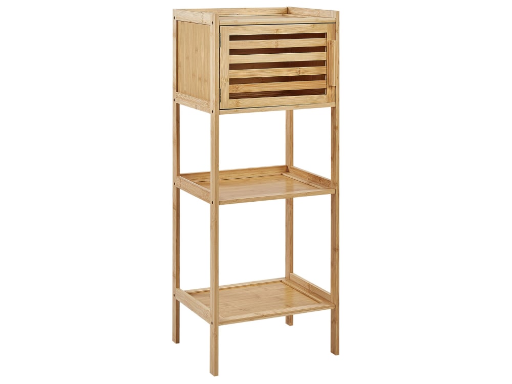 Beliani Regal Bambusholz Hellbraun style landhaus - Bambus