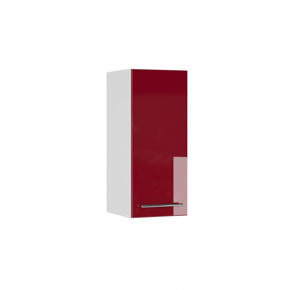 Vicco Badschrank, Bordeaux Hochglanz 30 x 72cm style modern Rot Spanplatte