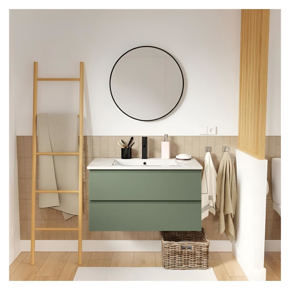 Waschtisch hängend 80cm Keramik-Becken - Maisons Du Monde