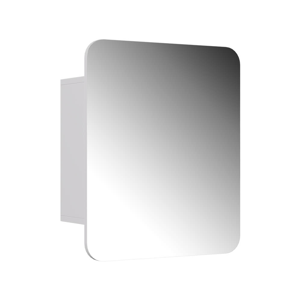 Vicco Badspiegelschrank mit Regalen Weiß 60x50cm style modern Weiß Spanplatte