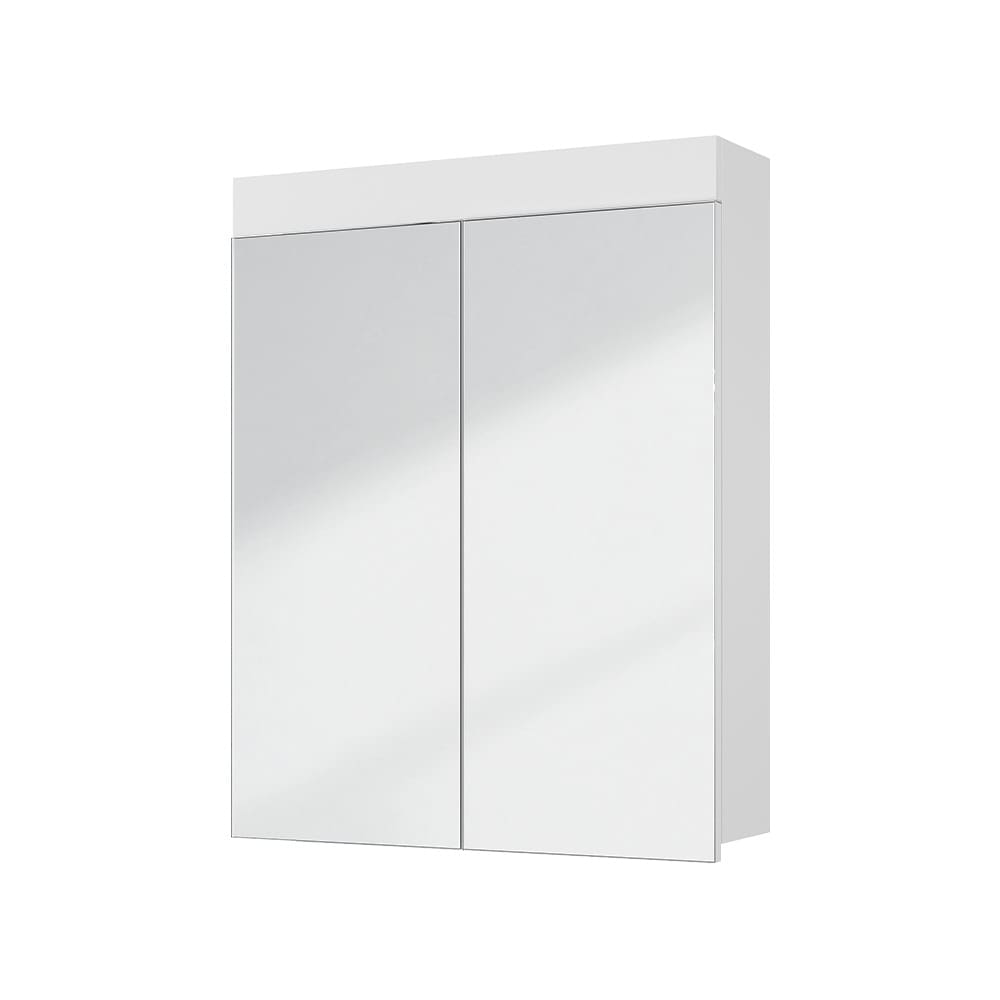 Vicco Badspiegelschrank, Weiß 60 x 77cm style modern Weiß Spanplatte