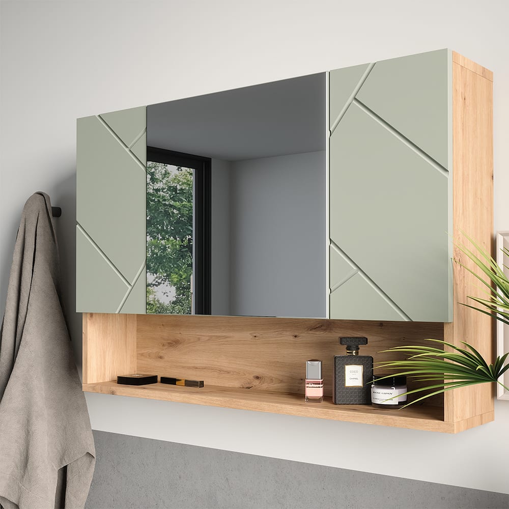 Badspiegelschrank Salbeigrün 80.1x55cm - Maisons Du Monde