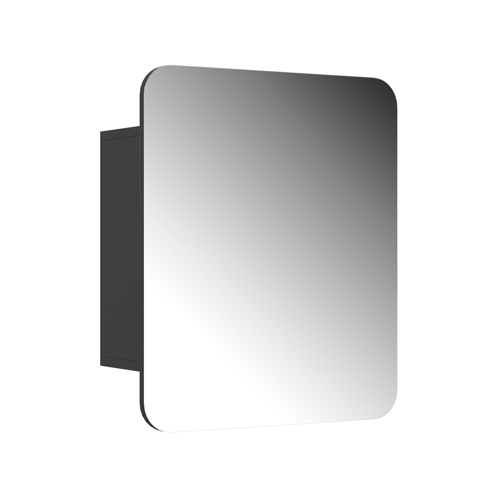 Vicco Badspiegelschrank mit Regalen Anthrazit 60x50cm style modern Schwarz Spanplatte