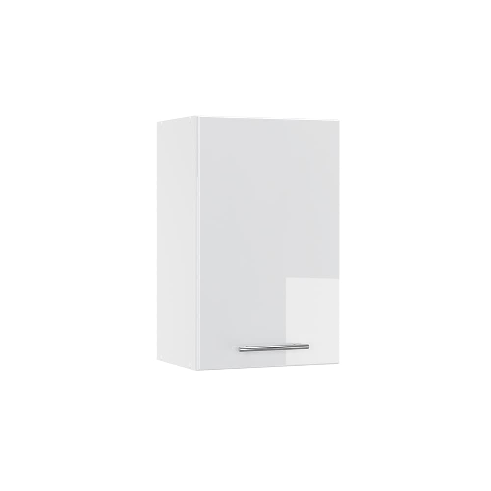 Vicco Badschrank, Weiß Hochglanz 45 x 72cm style modern Weiß Spanplatte