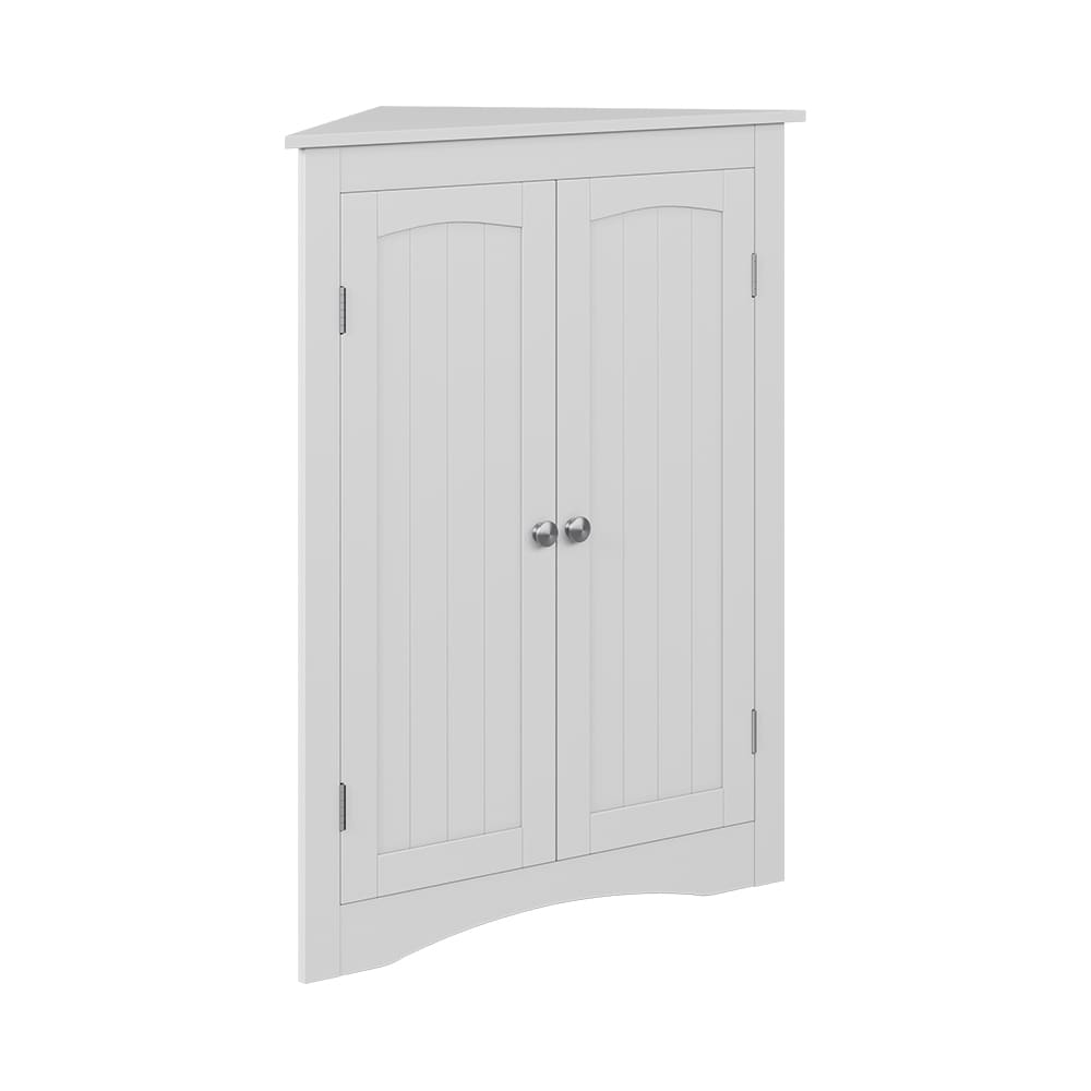 Vicco Eckschrank mit 2 Türen Weiß 56x80cm style modern Weiß Spanplatte