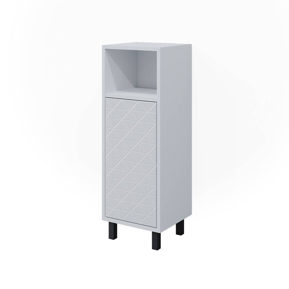 Vicco Midischrank, Weiß 30 x 87.2cm style modern Weiß Spanplatte