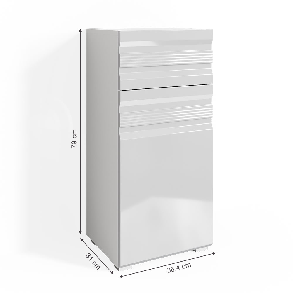 Midischrank, Weiß 36.4 x 79cm - Maisons Du Monde