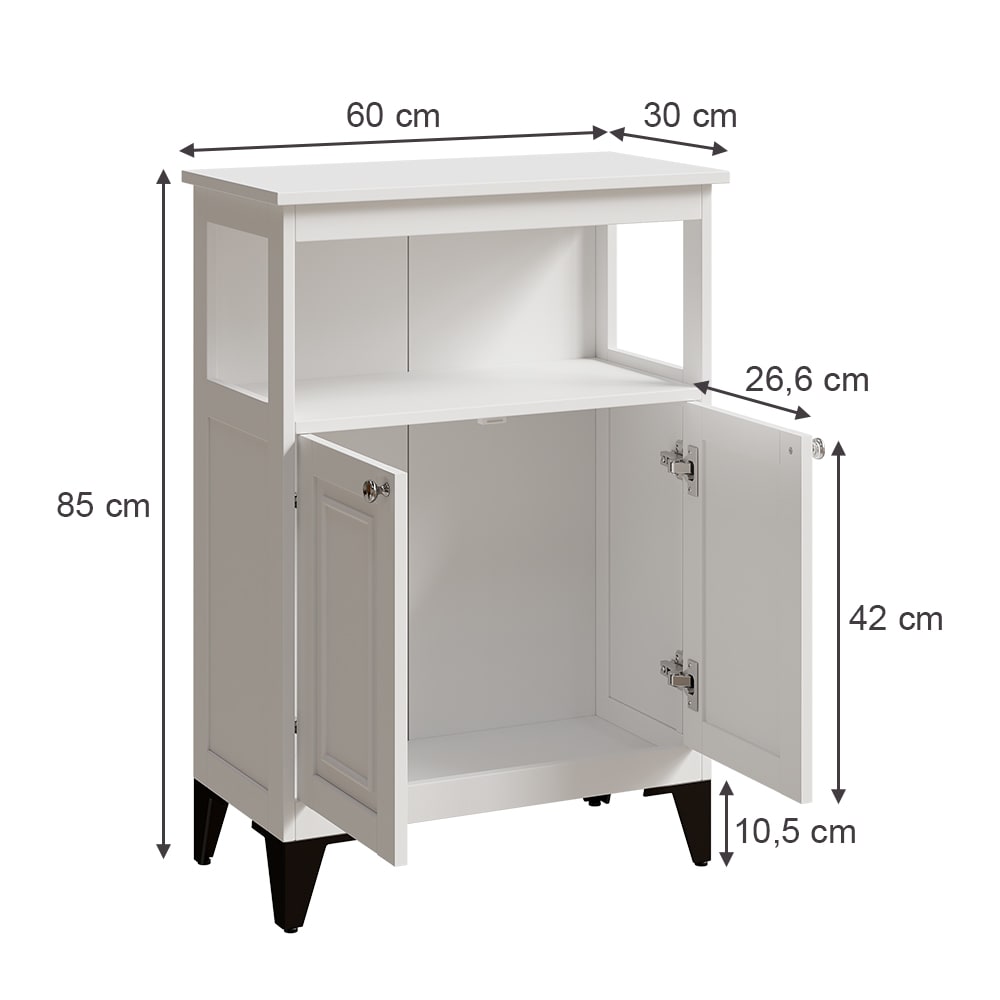 Midischrank Weiß 60x85cm - Maisons Du Monde