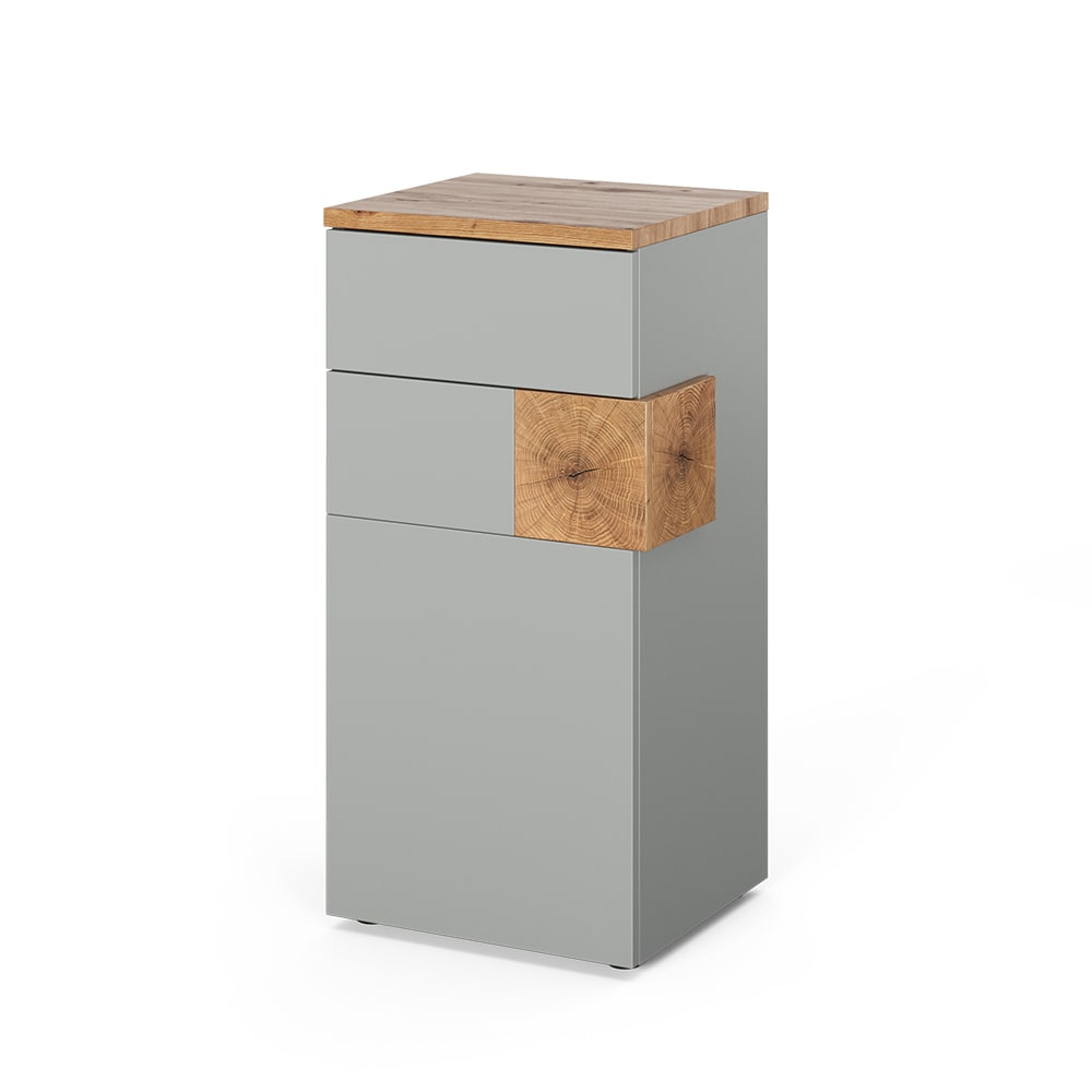 Vicco Midischrank Grau/Artisan 40x84cm style modern Grau Spanplatte