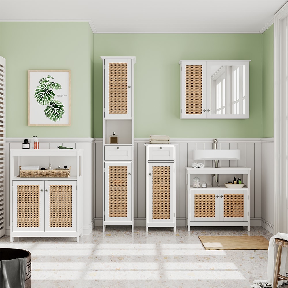 Badmöbel-Set 5-teilig Weiß 60x60cm - Maisons Du Monde