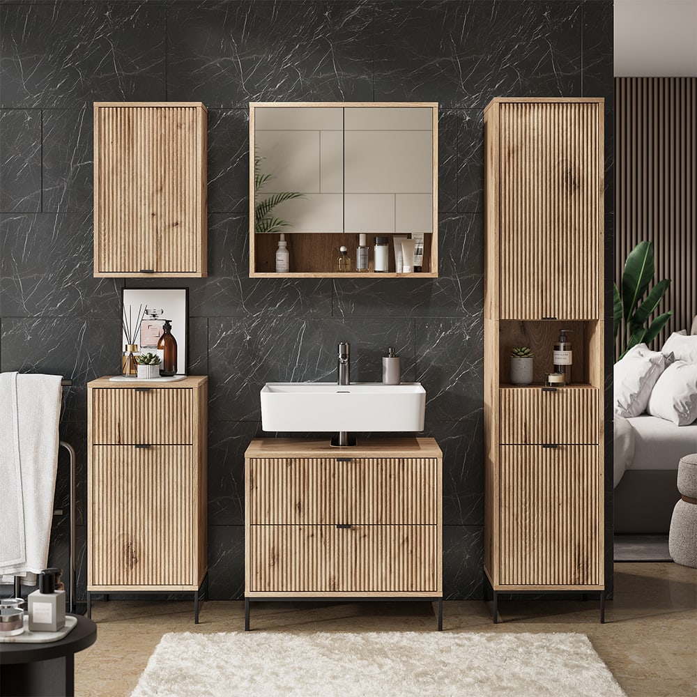 Badmöbel-Set 5-teilig Viking Oak 70x63cm - Maisons Du Monde