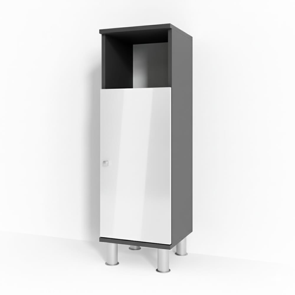 Vicco Midischrank, Anthrazit 30 x 95cm style modern Grau Spanplatte
