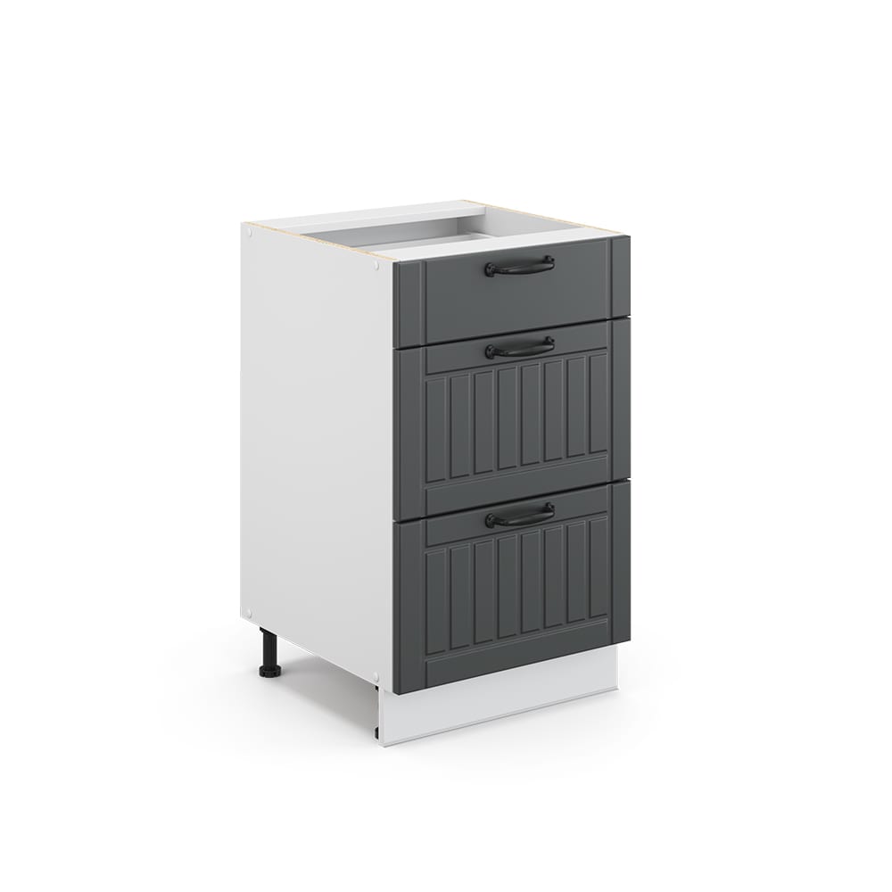 Vicco Badschrank ohne Arbeitsplatte, Anthrazit 50 x 82cm style modern Grau Spanplatte