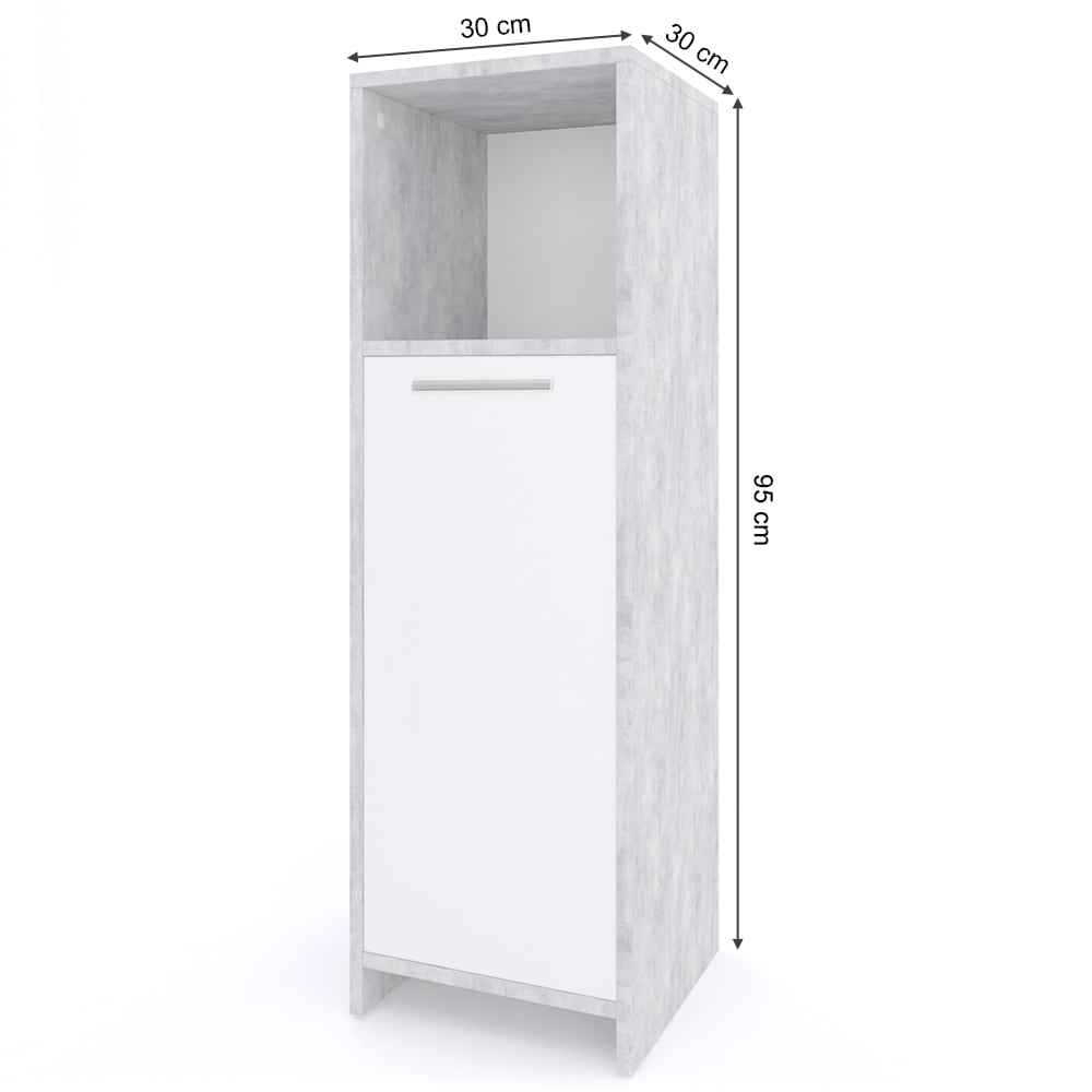 Midischrank, Beton 30 x 95cm - Maisons Du Monde