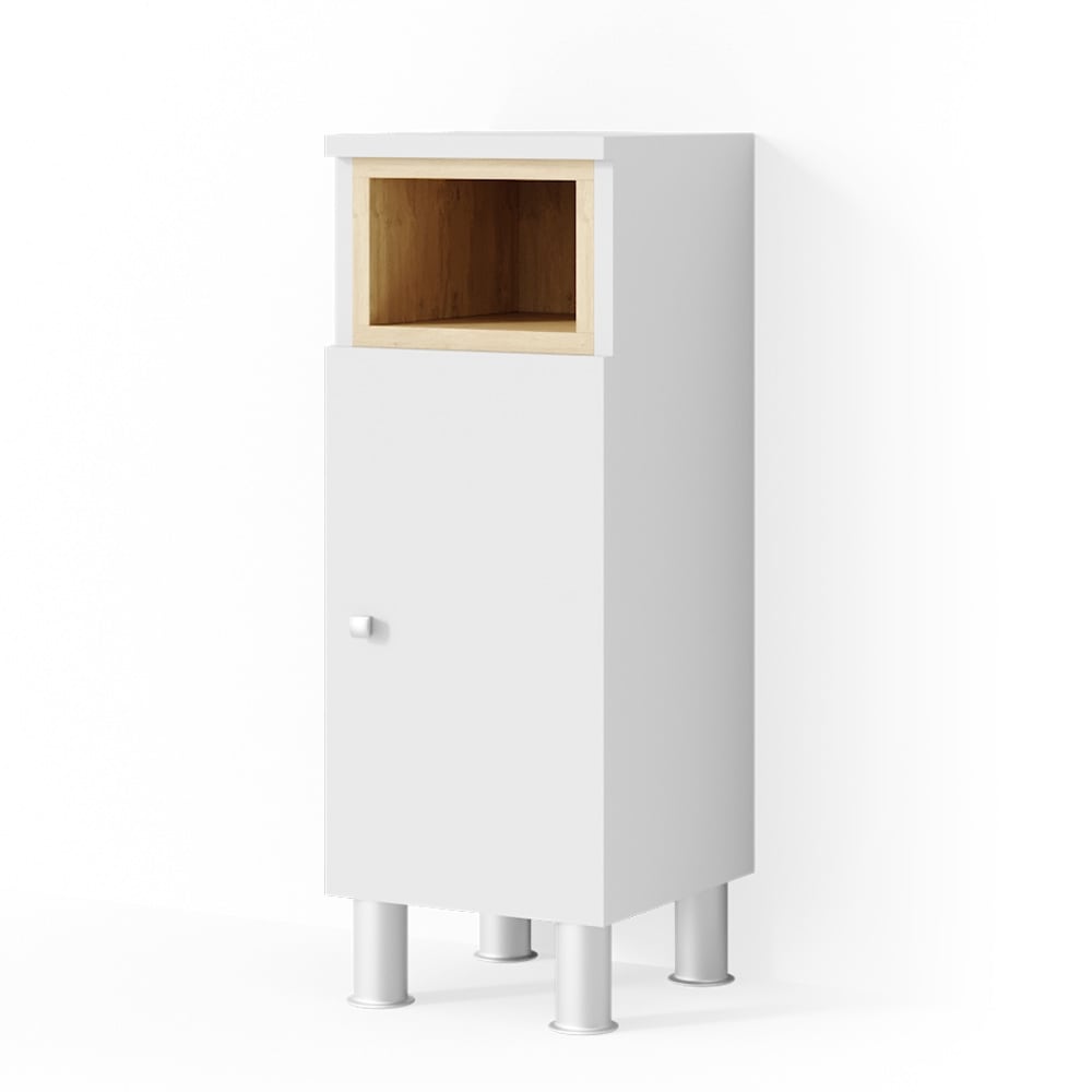 Vicco Midischrank, Weiß 30 x 71.8cm style modern Weiß Spanplatte