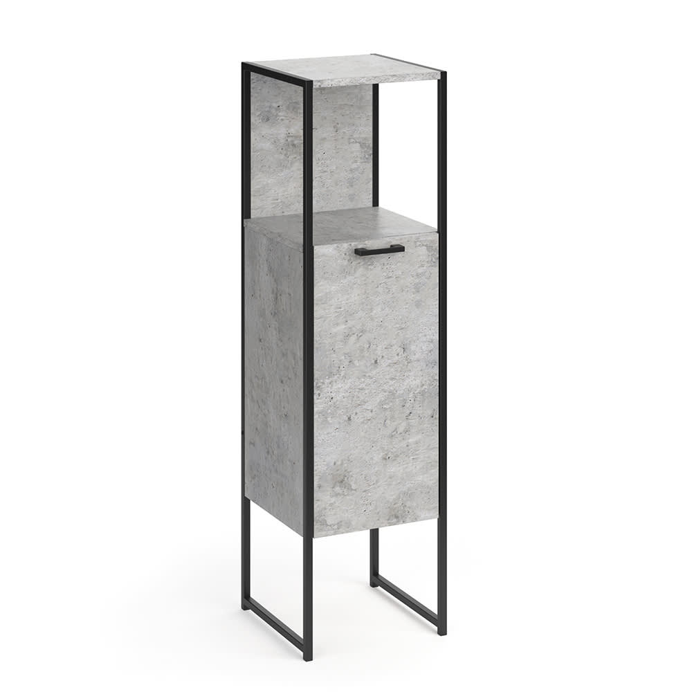 Vicco Midischrank, Beton 33 x 120.4cm style modern Grau Spanplatte