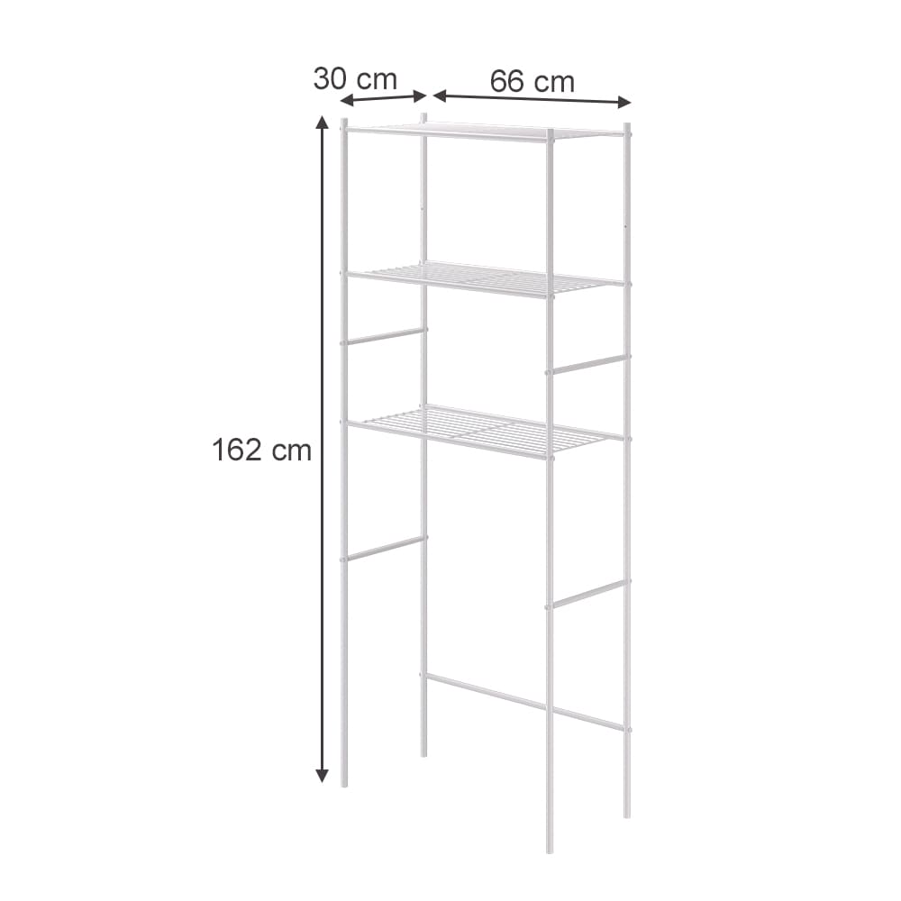 Waschmaschinenregal, Weiß 66 x 162 cm - Maisons Du Monde