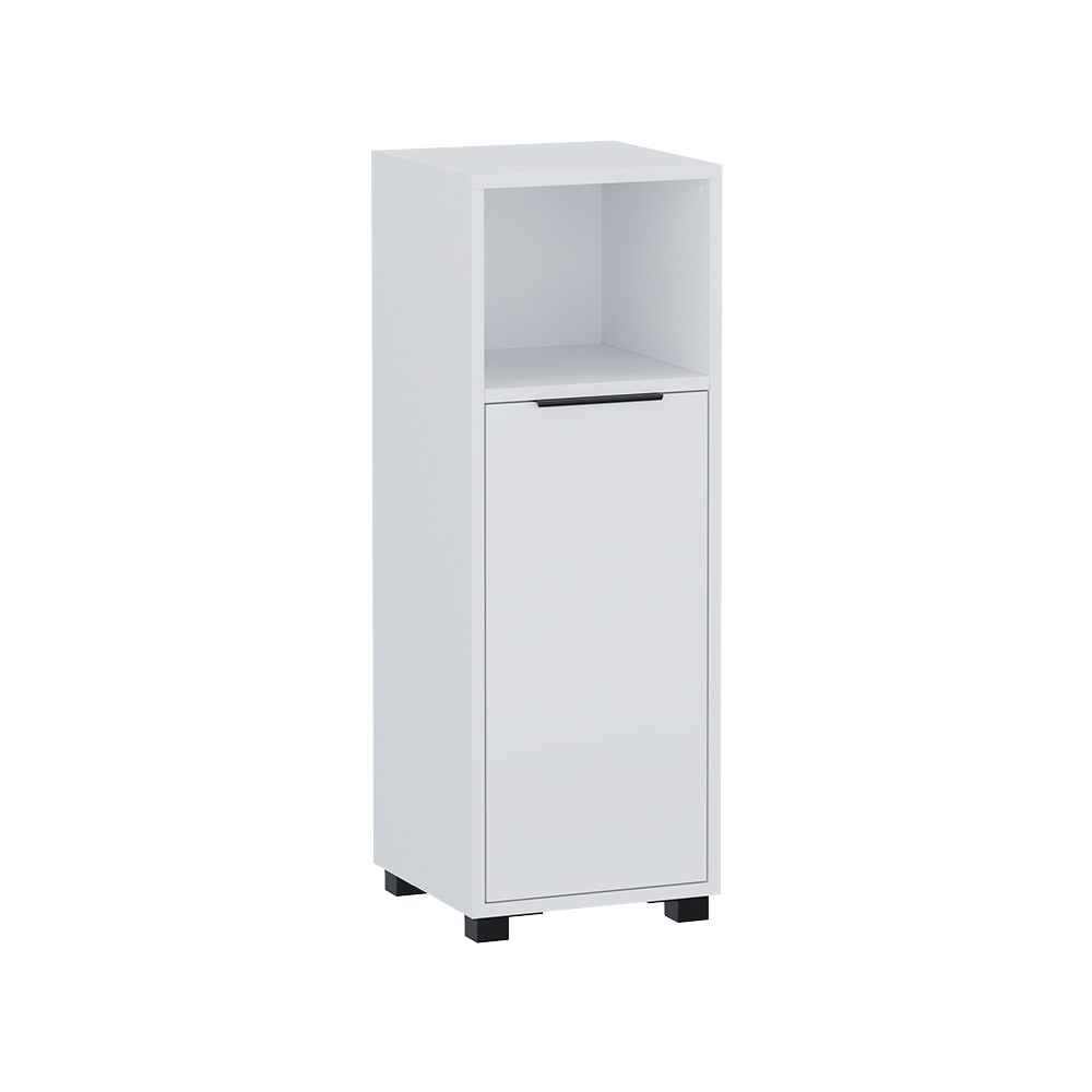 Vicco Midischrank mit 3 Fächern Weiß 30x86cm style modern Weiß Spanplatte