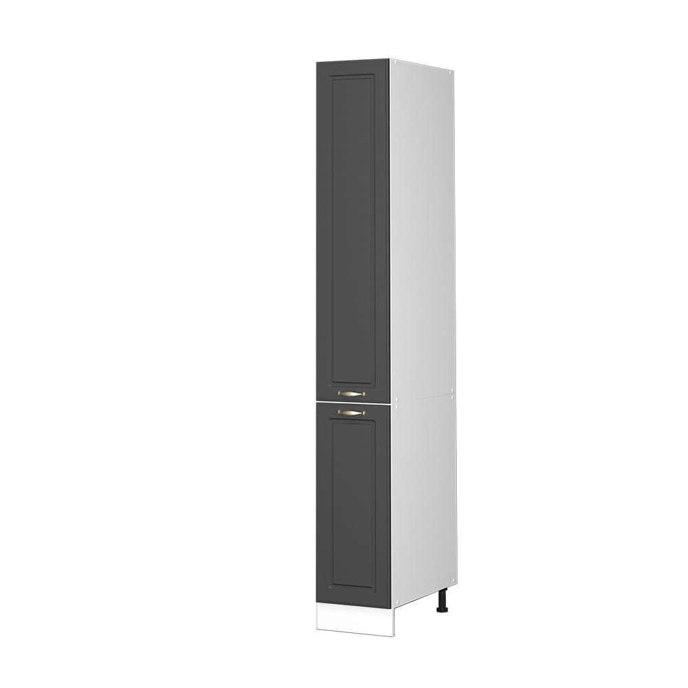 Vicco Badschrank, Anthrazit-Gold 30 x 206.8cm style modern Grau Spanplatte