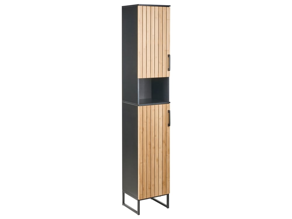 Badezimmerschrank Aus Holz 170Cm, Braun