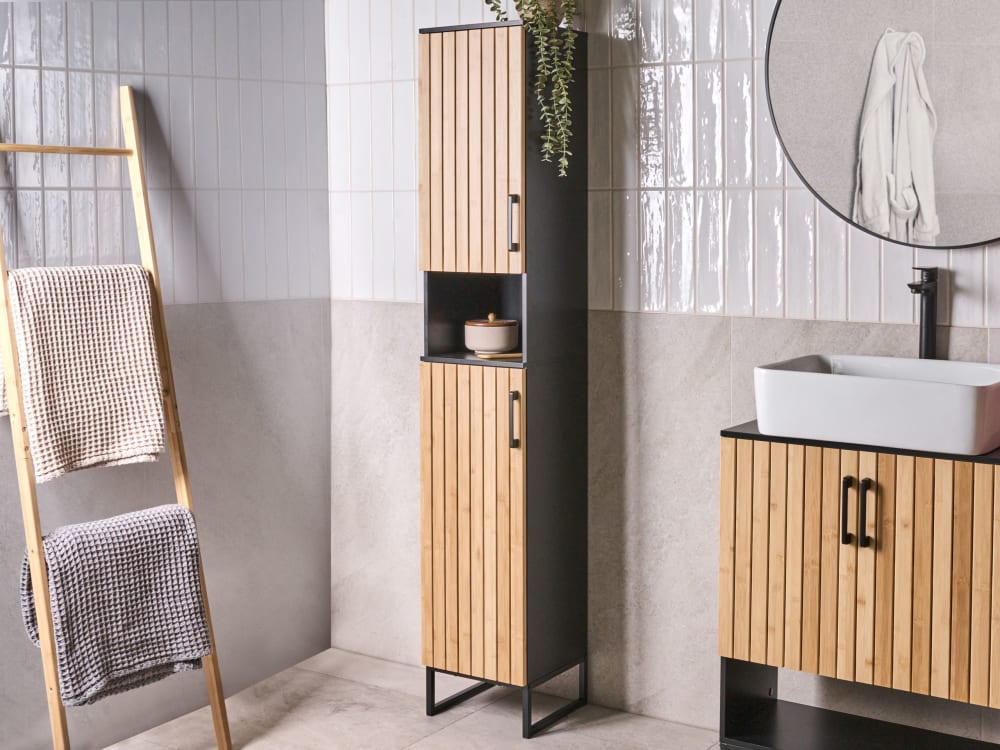 Badezimmerschrank aus Holz 170cm, braun - Maisons Du Monde
