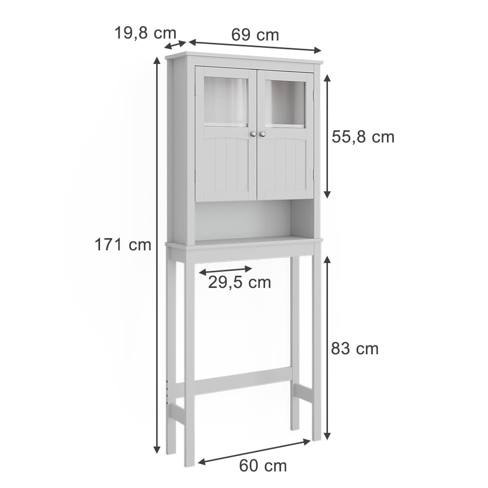 Toilettenschrank  Weiß 69x171cm - Maisons Du Monde
