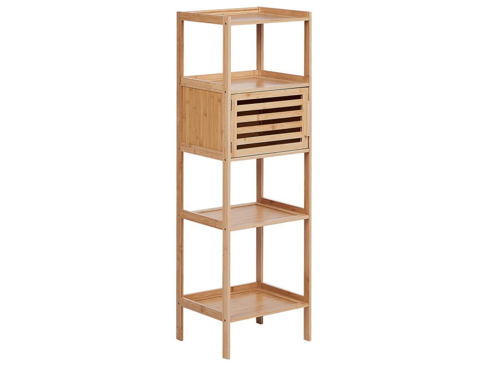 Beliani Regal Bambusholz Hellbraun style modern - Bambus