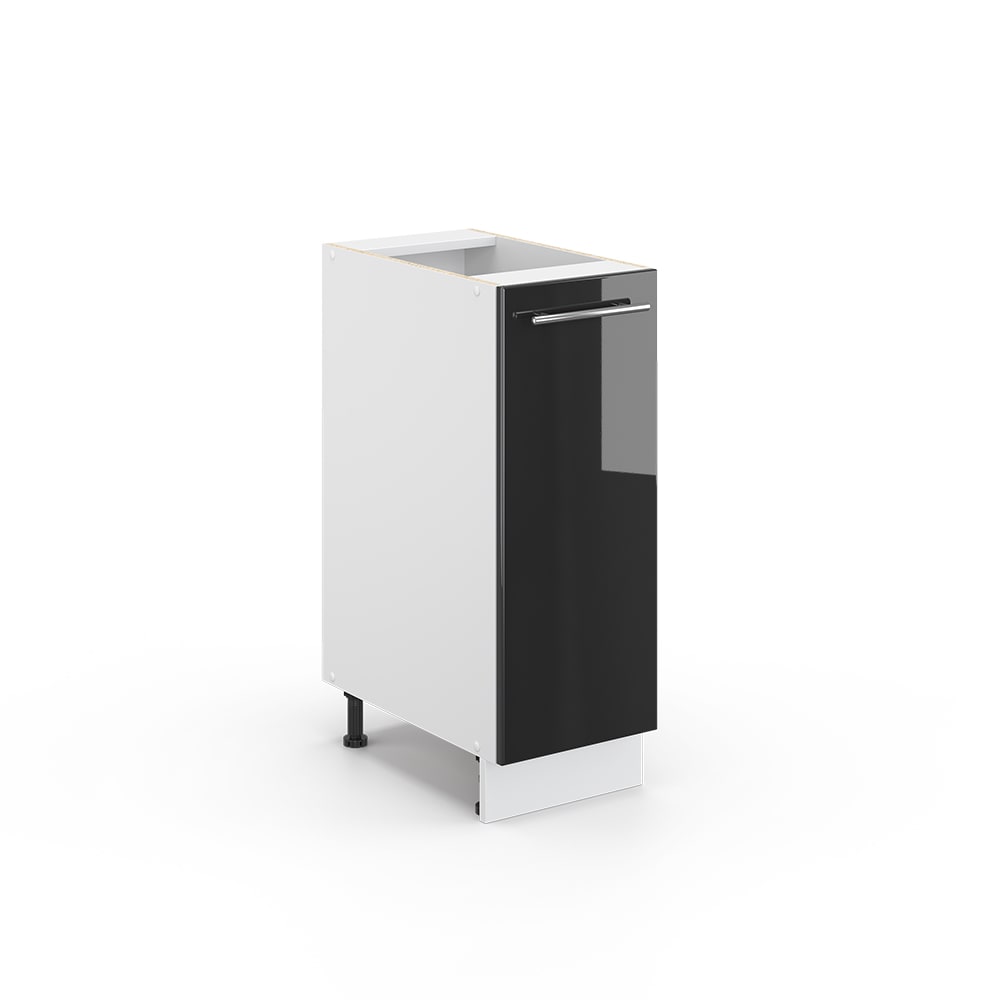 Vicco Midischrank ohne Arbeitsplatte Anthrazit Hochglanz 30x82cm style modern Grau Spanplatte